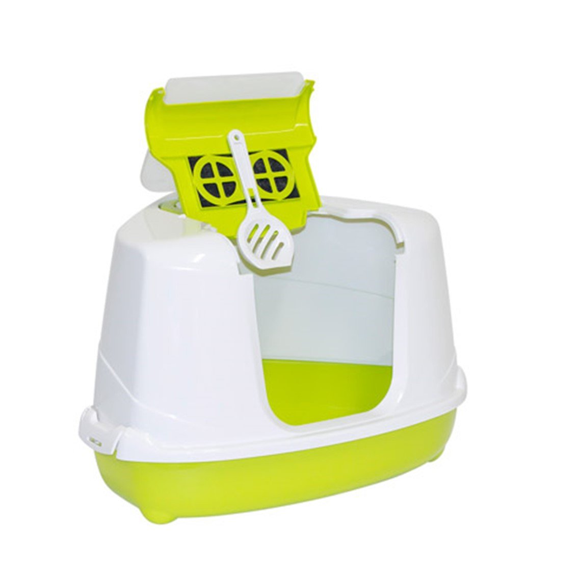 Moderna Flip Corner Флип Кэт угловой закрытый туалет для котов 56 х 45 х 39 см (C250) Moderna Flip Corner Флип Кэт угловой закрытый туалет для котов 56 х 45 х 39 см (C250)